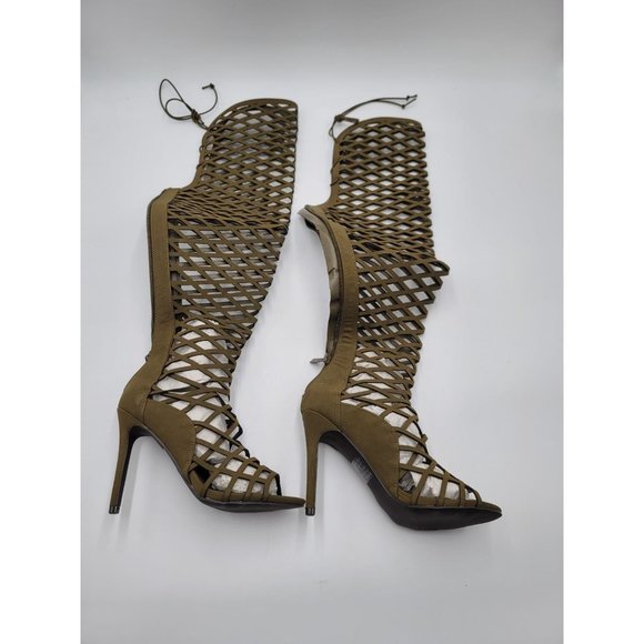 Breckelle’s Women Selena Boots Green 5.5 - Picture 3 of 6